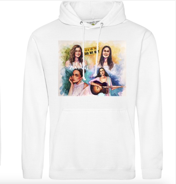 🎬 International Women's Day Collection | Bollywood Classic Collection | White Hoodie