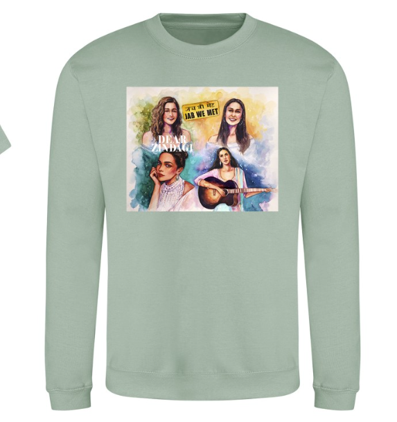 🎬 International Women's Day Collection | Bollywood Classic Collection | Sage Green Sweatshirt