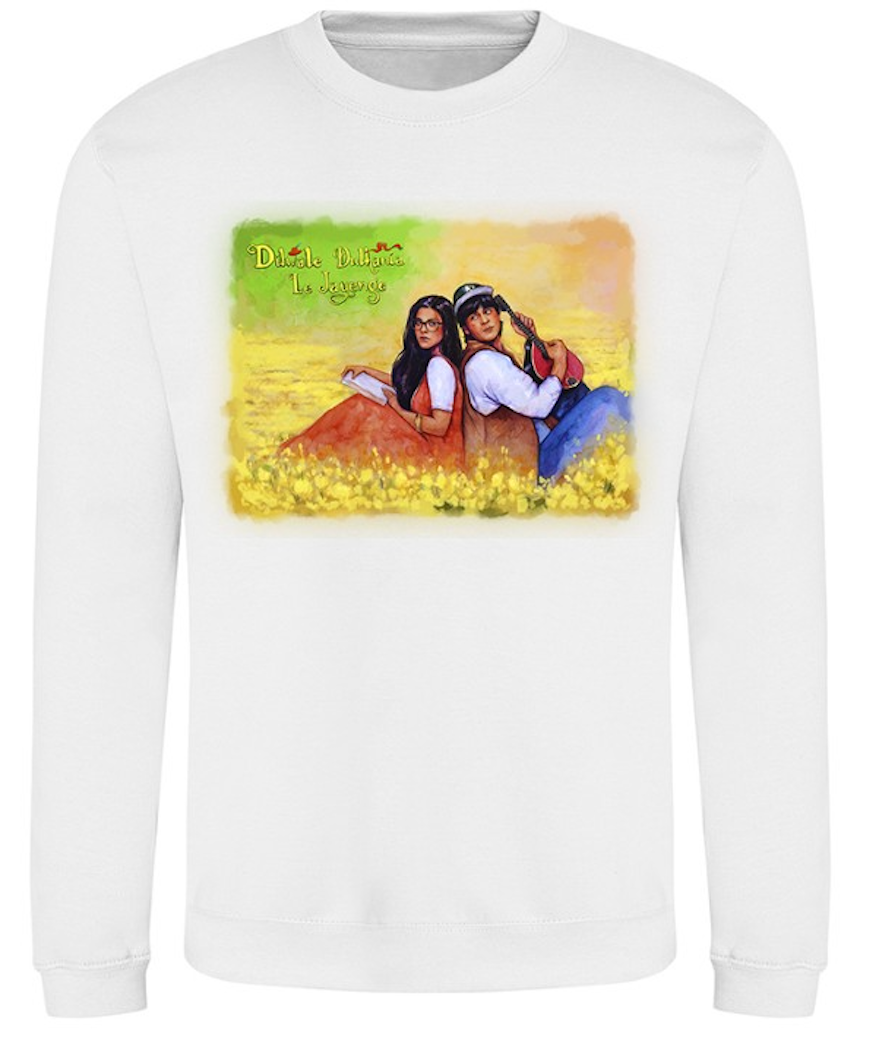 Dilwale Dulhania Le Jayenge | White Sweatshirt | Bollywood Classic Collection